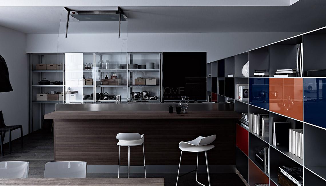 artematica vitrum nero e living Artematica Vitrum Nero Lavagna 餐边柜