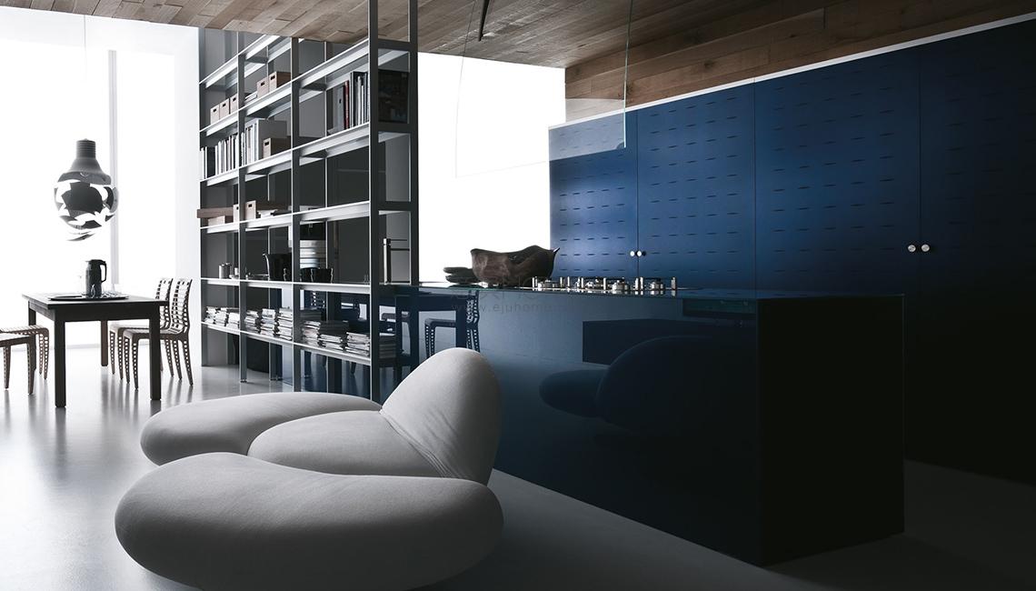 VALCUCINEvalcucine cat 2016 0097 Genius Loci con cassetto in rame 餐边柜