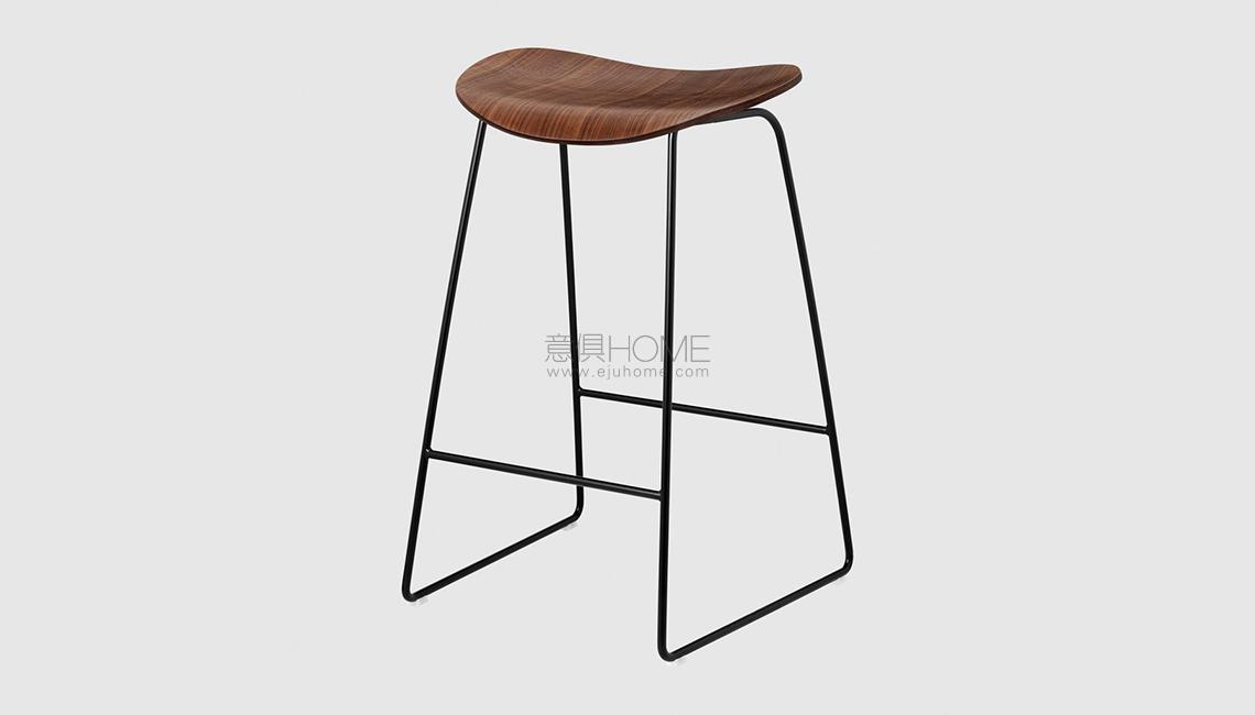 2D Counter Stool - Un-upholstered - 65 cm - Sledge base吧凳