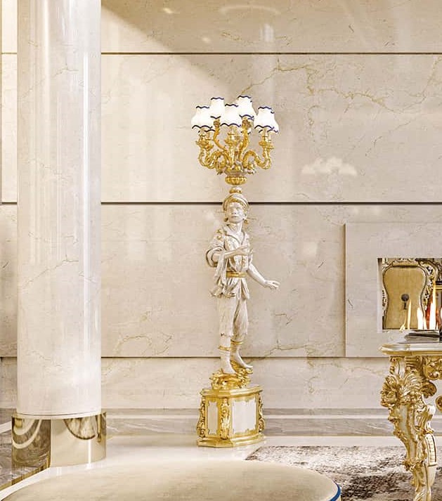 518 黑人像落地灯