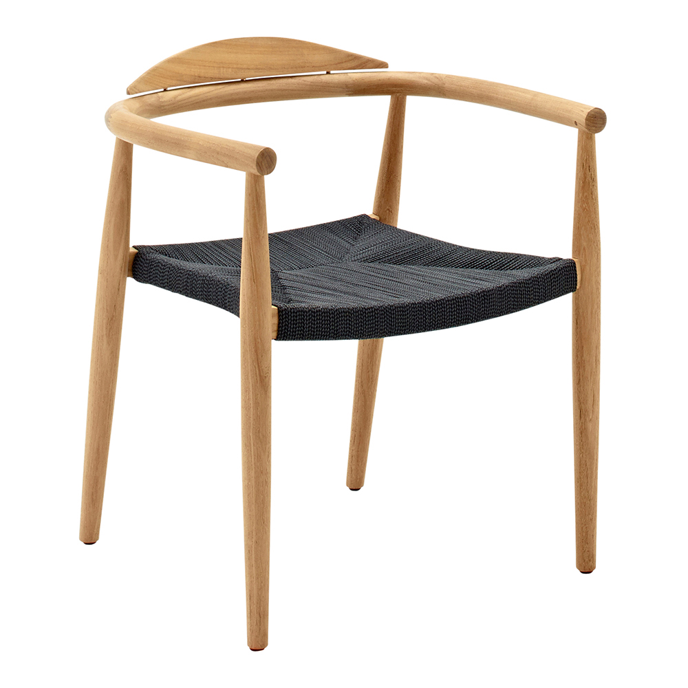 Dansk-Stacking Chair with Arms Buffed Teak 休闲椅