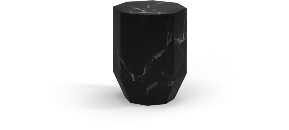 Gem-Side Table Nero Ceramic 边几